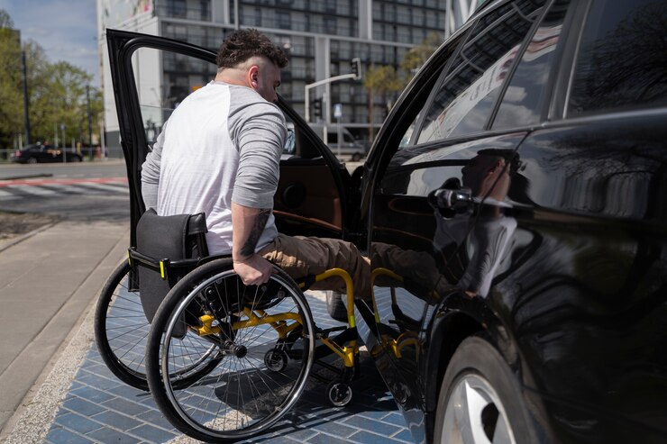 NDIS-approved vehicle with wheelchair accessibility for safe and convenient transport.